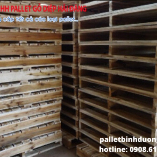Pallet gỗ 2 hướng nâng tải trọng 1.5 tấn